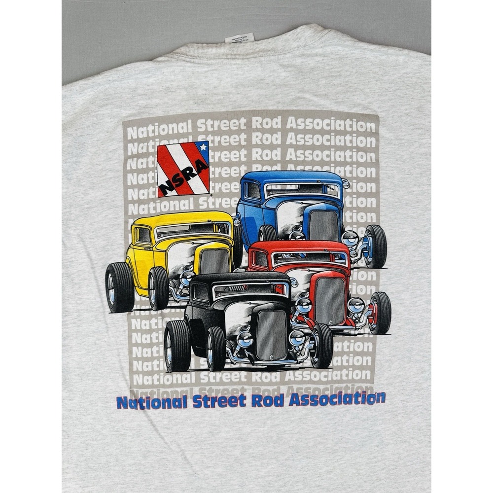 Vintage Y2K Hot Rod T Shirt NSRA Western Street Rod Nationals XL 2002 Car Show - Picture 8 of 9
